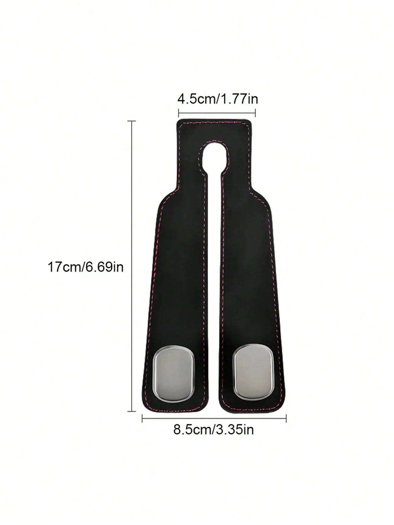 2-In-1 Velvet Car Headrest Hook, Dual Hook Car Wallet Clip, Universal Headrest Hanger Accessories For Car Interior Storage