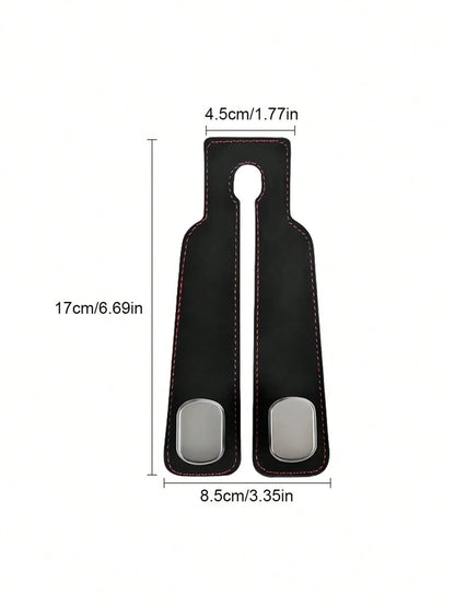 2-In-1 Velvet Car Headrest Hook, Dual Hook Car Wallet Clip, Universal Headrest Hanger Accessories For Car Interior Storage