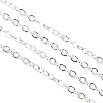 2 Meters 2.4x1.8mm Welded Iron Cable Chains Necklace DIY Jewelry Making Long Chains Findings Accessories