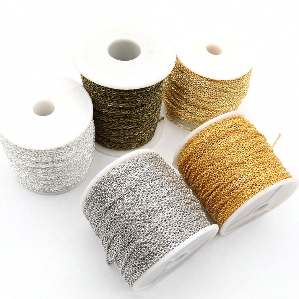 2 Meters 2.4x1.8mm Welded Iron Cable Chains Necklace DIY Jewelry Making Long Chains Findings Accessories