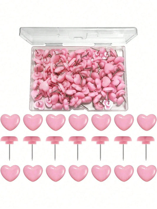 20/50pcs Multicolor Heart Shape Push Pins, Thumb Tacks,Suitable For Cork Board,Wall Hanging, Bulletin Board, Christmas Decoration, Holiday Gifts, Valentine's Day Gifts