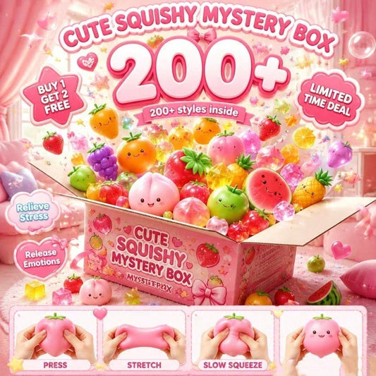 200+ Surprise Box Toys, Novelty Stress Relief Toys, Assorted Squishy Figures Blind Box. Fun Mystery Toys, Fidget Toys For Stress Relief, Surprise Party Favors. Slow Rebound, Perfect For Stress Relief