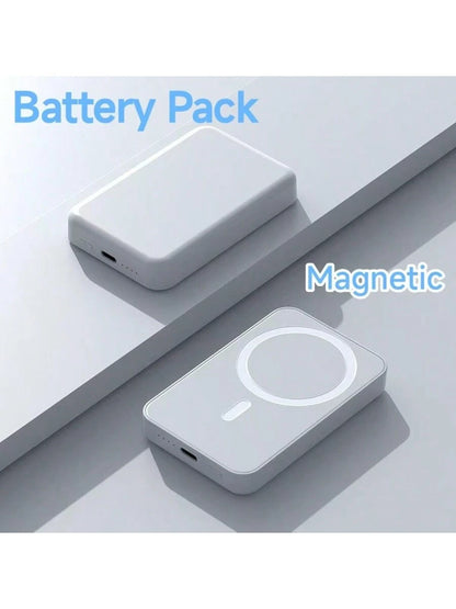 2025 Version Wireless Portable Charger, Mini 5,000MA And Power Bank Compatible With Magnetic Safety Battery Pack PD 20ww/Type-C Data Cable, Suitable For IPhone 16/15/14/13/12Series, Universal Android