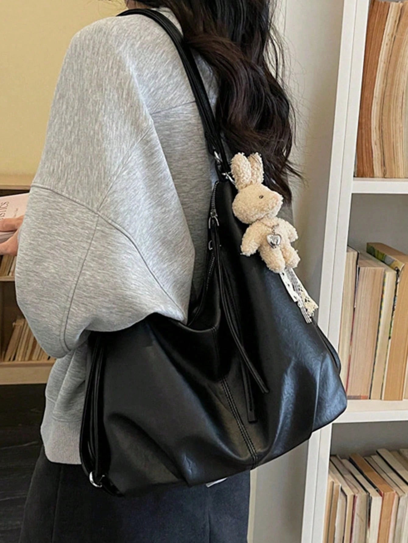 2026 Korean Vintage Underarm Tote Bag, Large Capacity Casual Women's Shoulder Bag, Suitable For Shopping, Party, Travel And Gifting (Accessories Not Included)