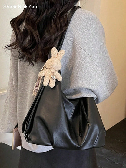 2026 Korean Vintage Underarm Tote Bag, Large Capacity Casual Women's Shoulder Bag, Suitable For Shopping, Party, Travel And Gifting (Accessories Not Included)