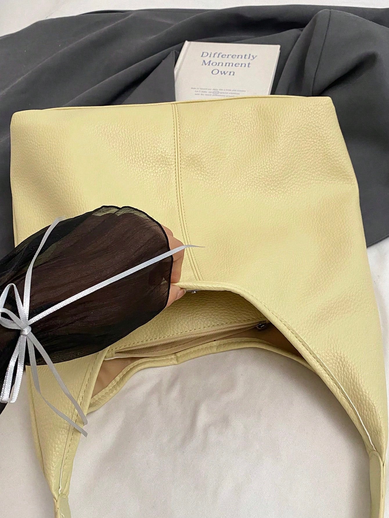 2026 New Fashion Women's Soft PU Large Capacity Tote Bag 2 Pieces Set, Shoulder Bag For Daily Use, Commuting, College Student School Bag, Dating Gift, Shopping Bag, Crescent Bag
