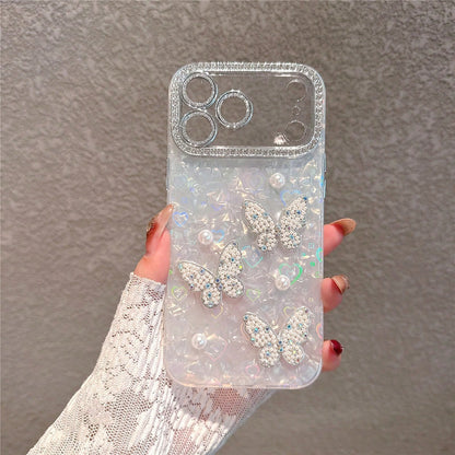 2026hot Luxury Pink Fashion Acrylic Faux Pearl Heart Design Acrylic Hard Phone Shockproof Compatible With 17 Pro/17 Pro/17/17/16 Pro/16/16 Pro/16 Plus/15/15 Pro/15 Pro/15 Plus/11/12/13/14 Pro/11 Pro/1