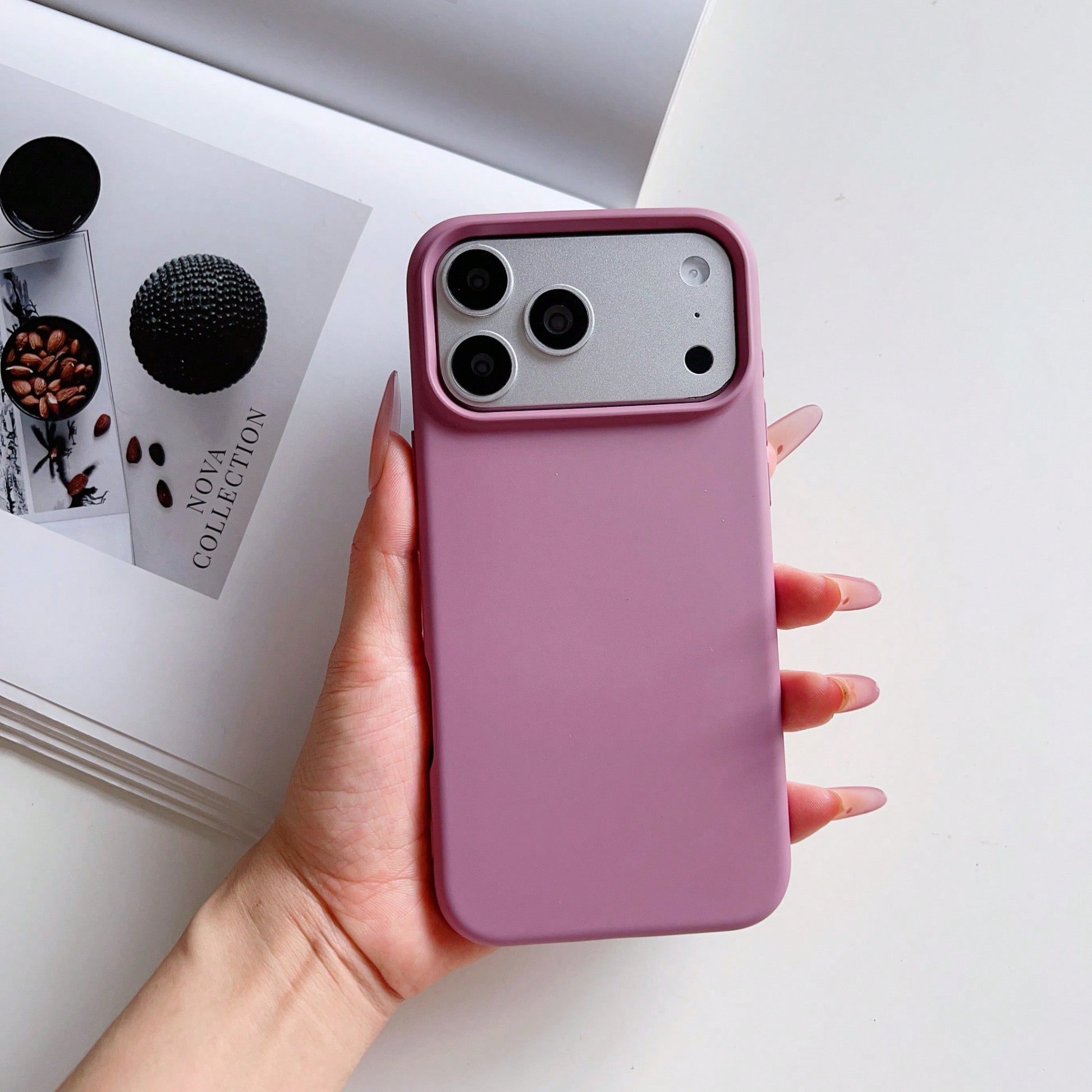 2026hot Premium Liquid Case For Apple 17 Pro Max, 16 Pro, Simple Solid Color, Full Protection, Shockproof, Skin-Like Feel For 15/14 Plus, 13 Pro