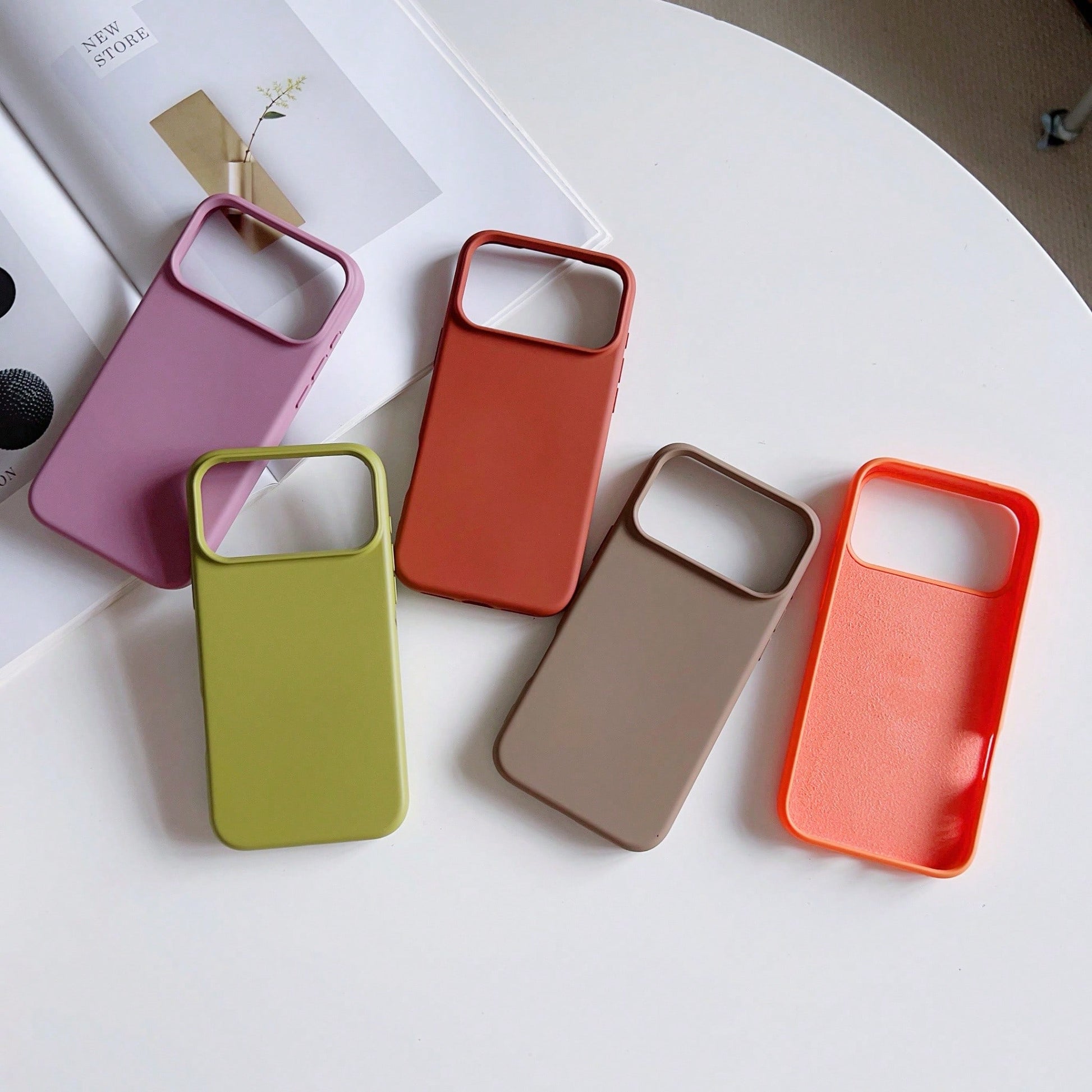 2026hot Premium Liquid Case For Apple 17 Pro Max, 16 Pro, Simple Solid Color, Full Protection, Shockproof, Skin-Like Feel For 15/14 Plus, 13 Pro