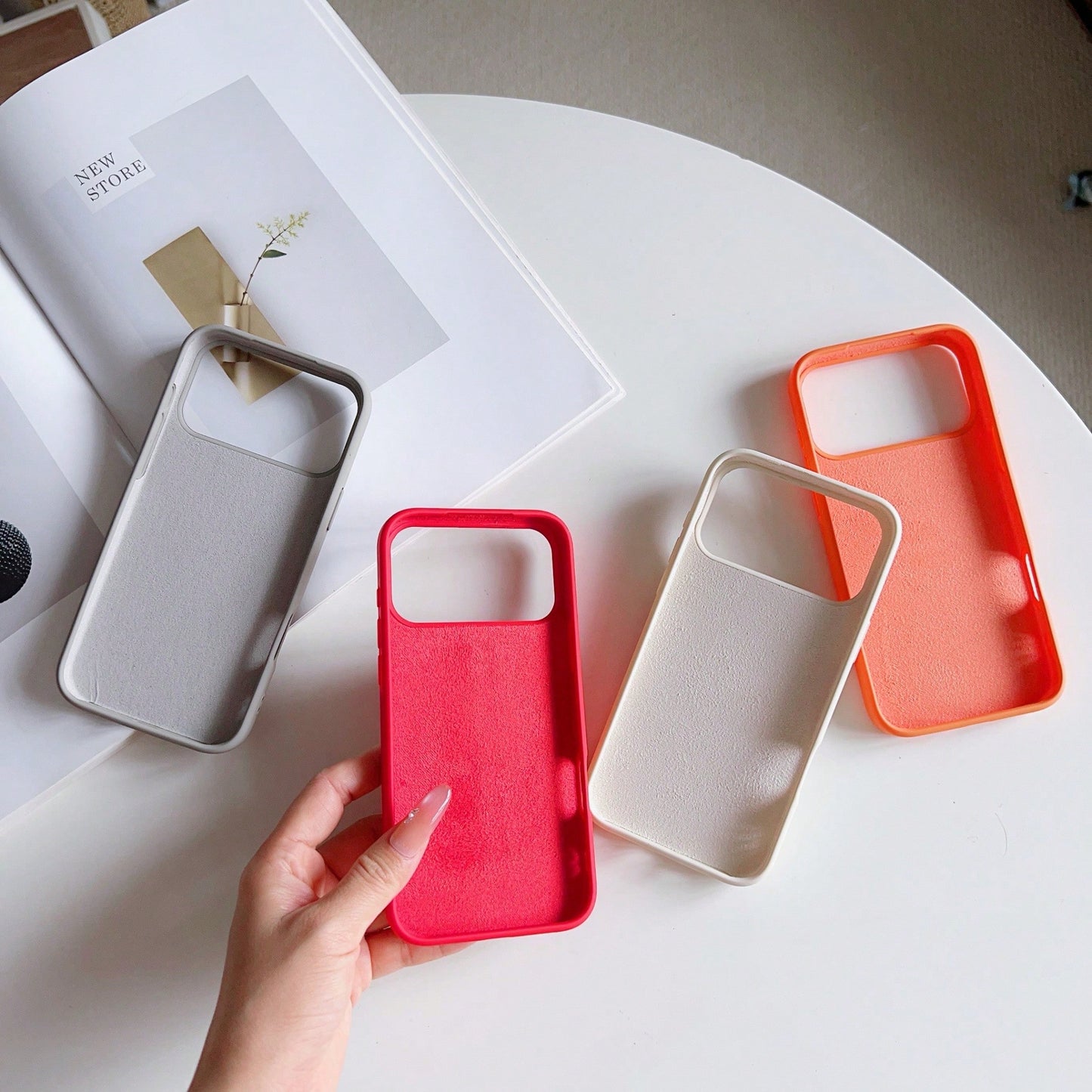 2026hot Premium Liquid Case For Apple 17 Pro Max, 16 Pro, Simple Solid Color, Full Protection, Shockproof, Skin-Like Feel For 15/14 Plus, 13 Pro