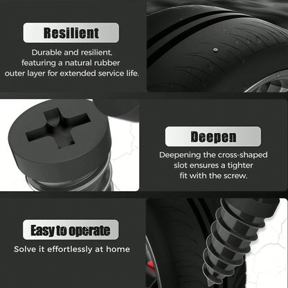 20pcs Tire Repair Kit, Dual Sizes (10 Large, 10 Small, Screwdriver Included). New Tubeless Tire Repair Kit. Suitable For Cars, Motorcycles, Trucks, And Bicycles. Quick And Easy Self-Service Tire Repai
