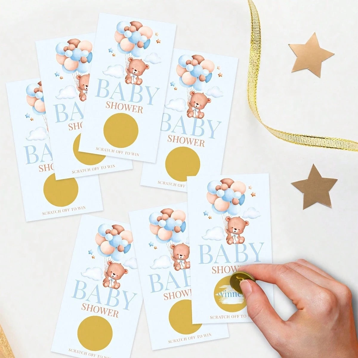 24/33/40pcs Adult Baby Shower Bingo Card Game, Baby Shower Party Supplies, Party Favors, Gender Reveal Party Decorations, 24-Player Bingo Game, Baby Shower Pacifier