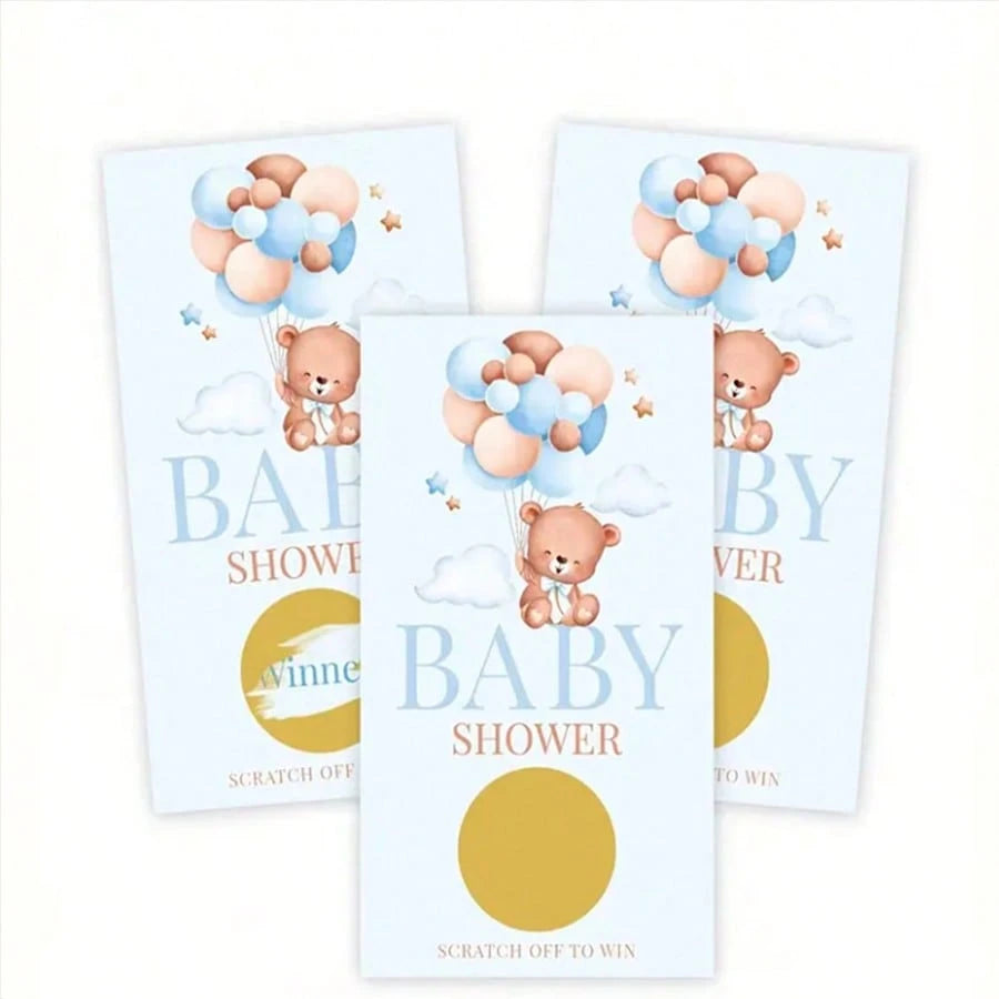 24/33/40pcs Adult Baby Shower Bingo Card Game, Baby Shower Party Supplies, Party Favors, Gender Reveal Party Decorations, 24-Player Bingo Game, Baby Shower Pacifier