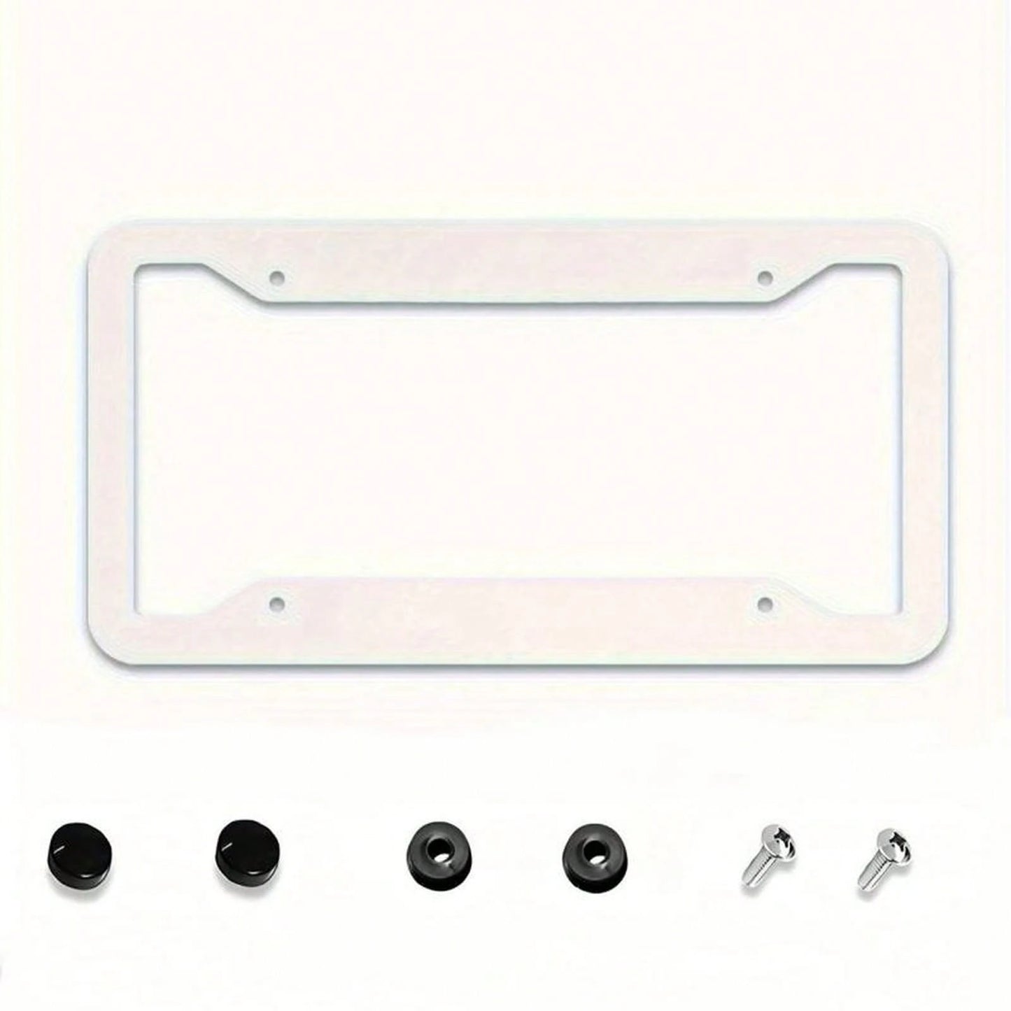2D Cute Pink Cartoon Panda Floral Pattern License Plate Frame 12x6inch Aluminum, Compatible With US Standard License Plates, Suitable For Cars, SUVs, Pickups, Trucks, And Sports Cars, Personalized Dec