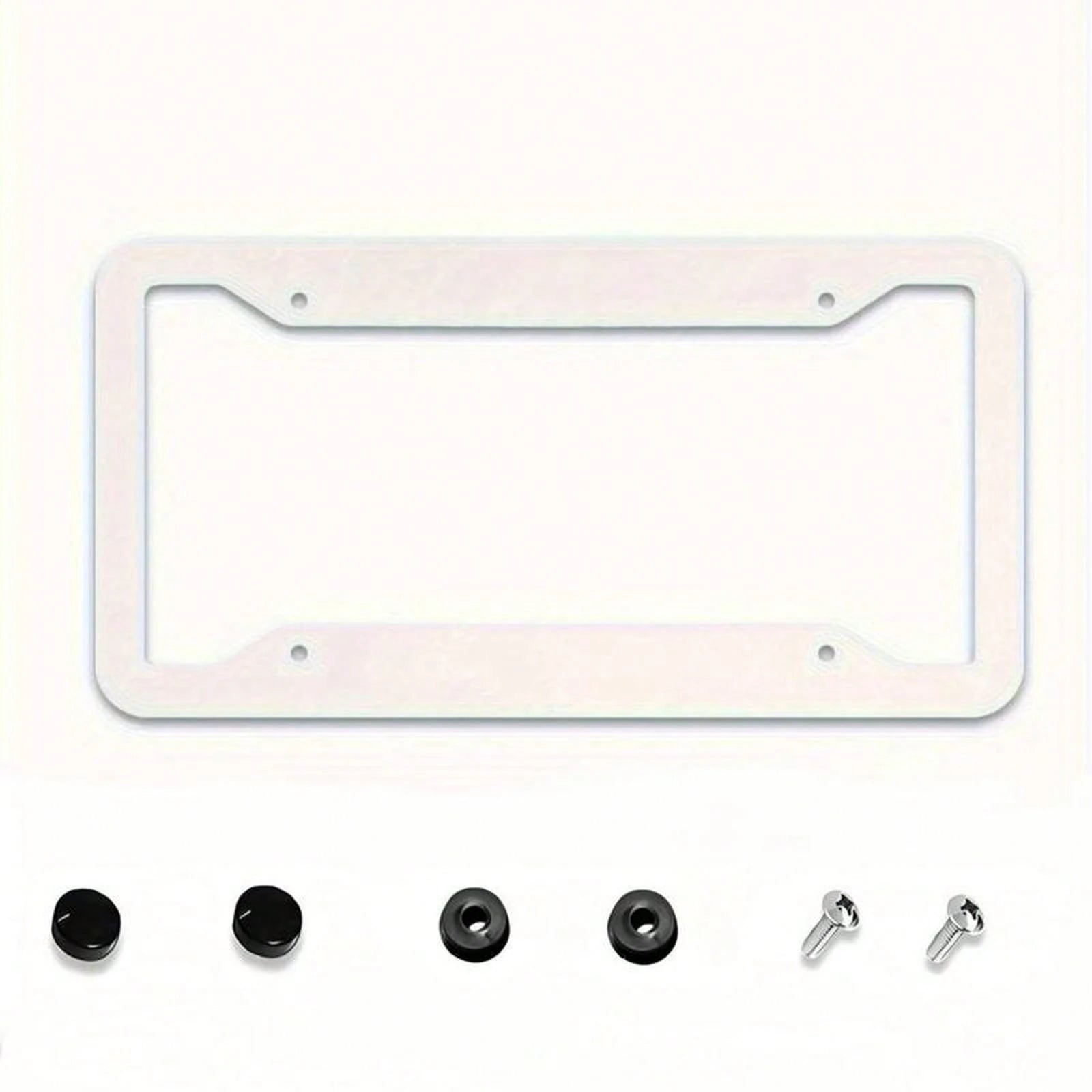 2D Cute Pink Cartoon Panda Floral Pattern License Plate Frame 12x6inch Aluminum, Compatible With US Standard License Plates, Suitable For Cars, SUVs, Pickups, Trucks, And Sports Cars, Personalized Dec