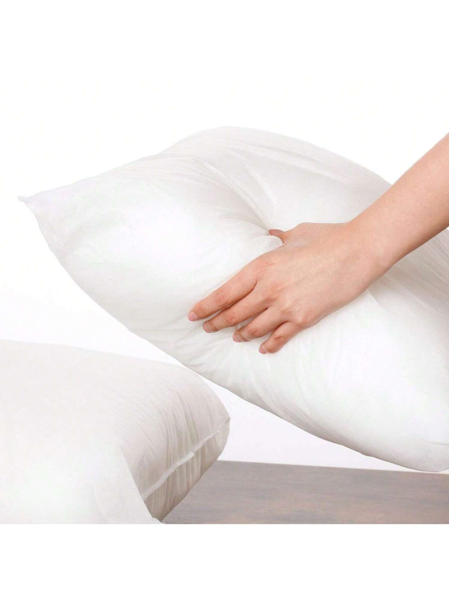 2pcs/1pc 40 X 40 Cm (16 X 16 Inch) Pillow Insert, Hollow Fiber Pillow Filler (White), Home Sanctuary