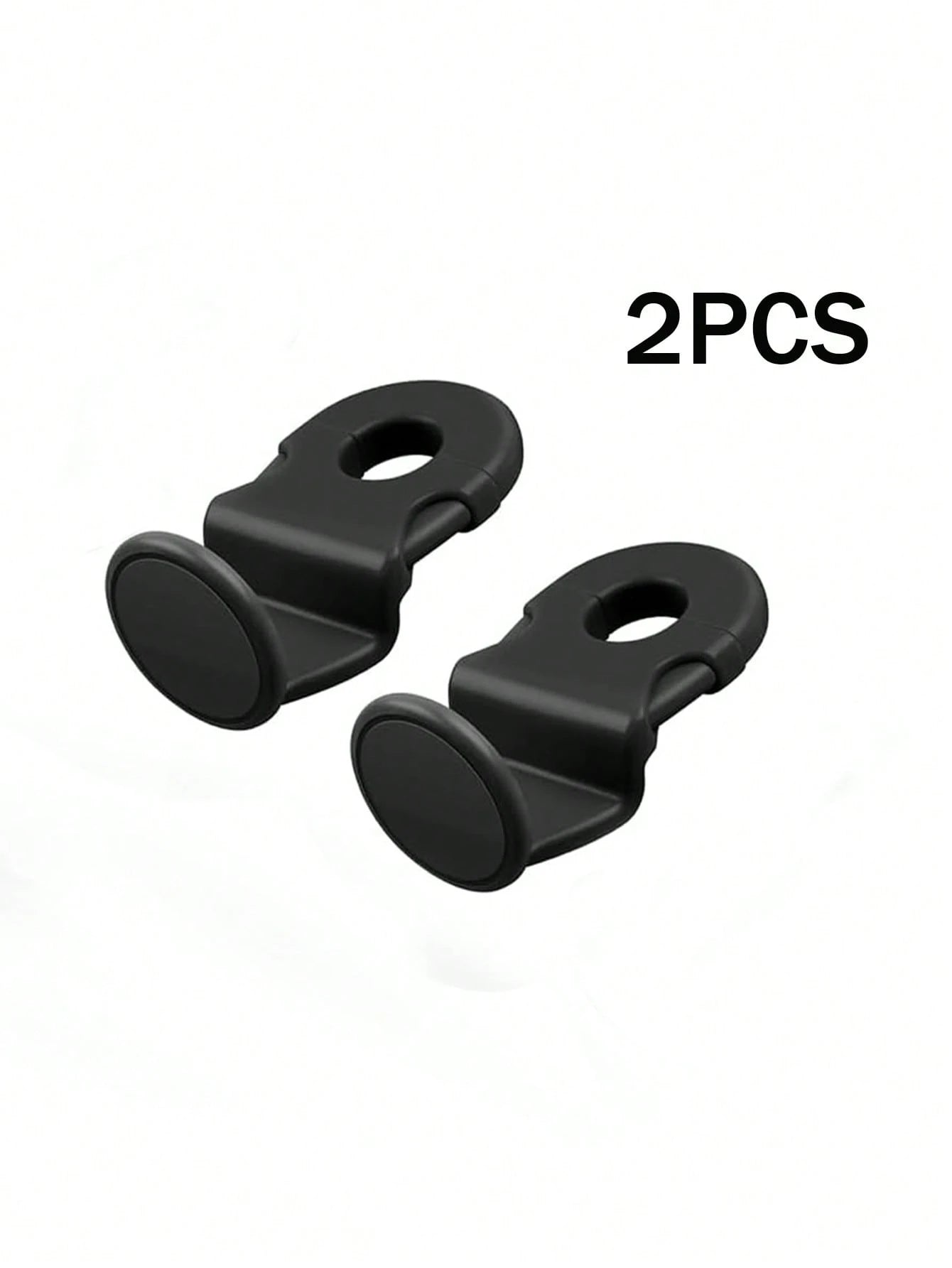 2pcs Black ABS Car Seat Back Hooks, Vehicle Interior Accessories, Car Seat Storage Hanger