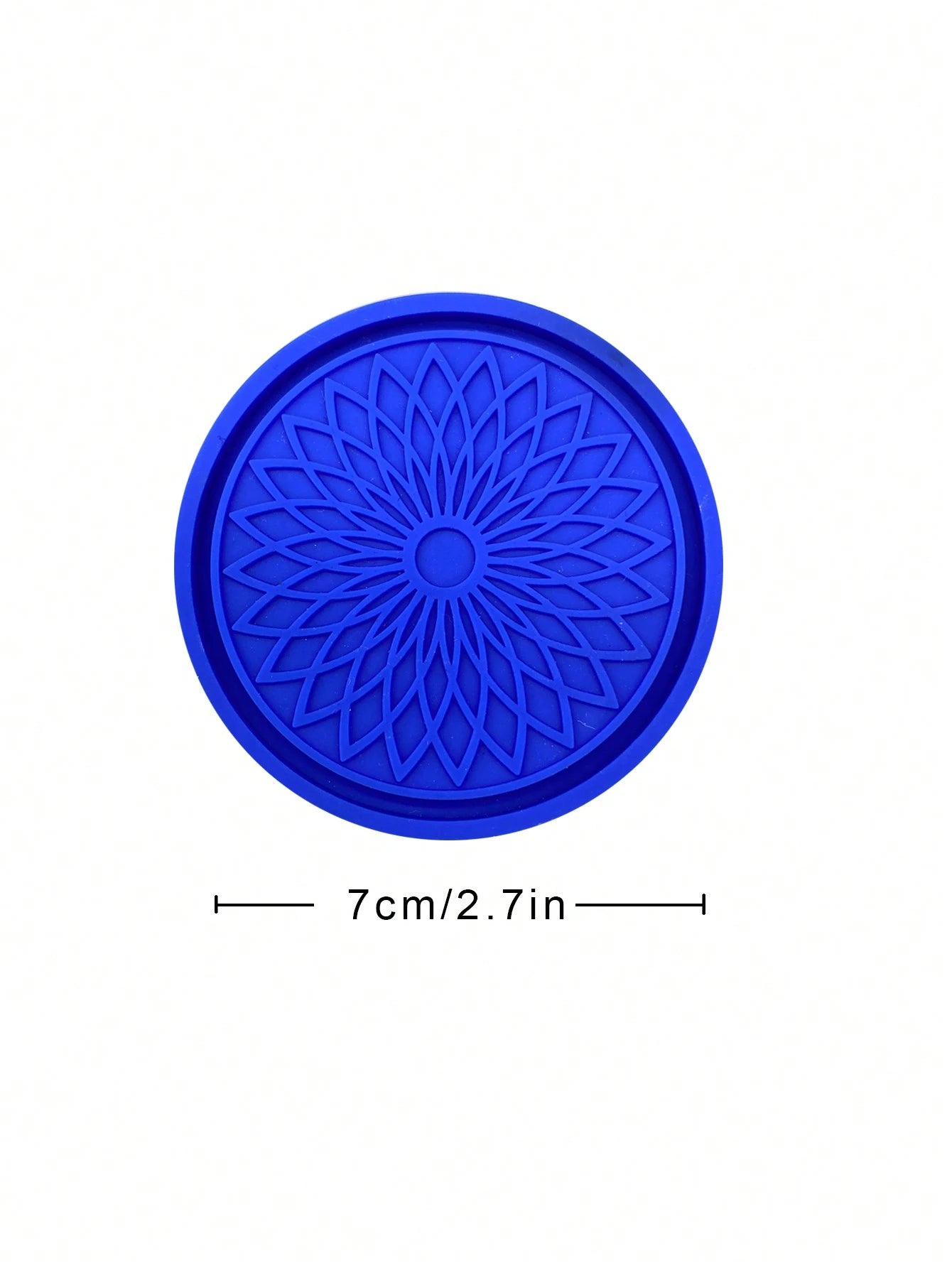 2pcs Car Cup Holder Coasters With 3d Flower Pattern, Non-slip Cup Mat For Center Console