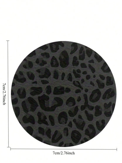 2pcs Car Cup Holder Mats, Non-Slip Car Interior Decor, Leopard Print Cup Holder Inserts, Enhance Car Interior Quality, Great Gift