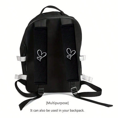 2pcs Car Embroidered Shoulder Pads, Safety Belt Shoulder Covers, Comfortable For Driver And Passenger All Season, Durable Safety Belt Accessories, Suitable For Valentine's Day Gift, Car Interior Acces
