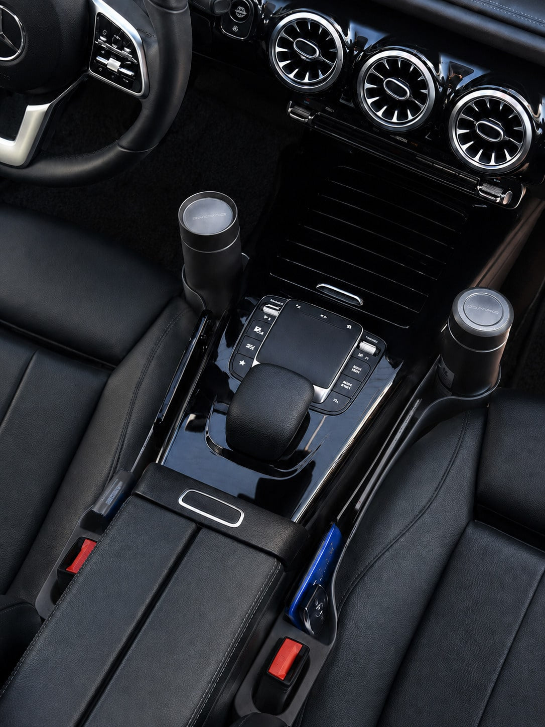 2pcs Car Seat Gap Filler, Side Gap Storage Box Between Seat And Center Console, Anti-Drop Seat Gap Filler Strip, Non-Slip Anti-Leak Gap Filler, Suitable For Phone, Keys, Coins, Universal Fit For Car