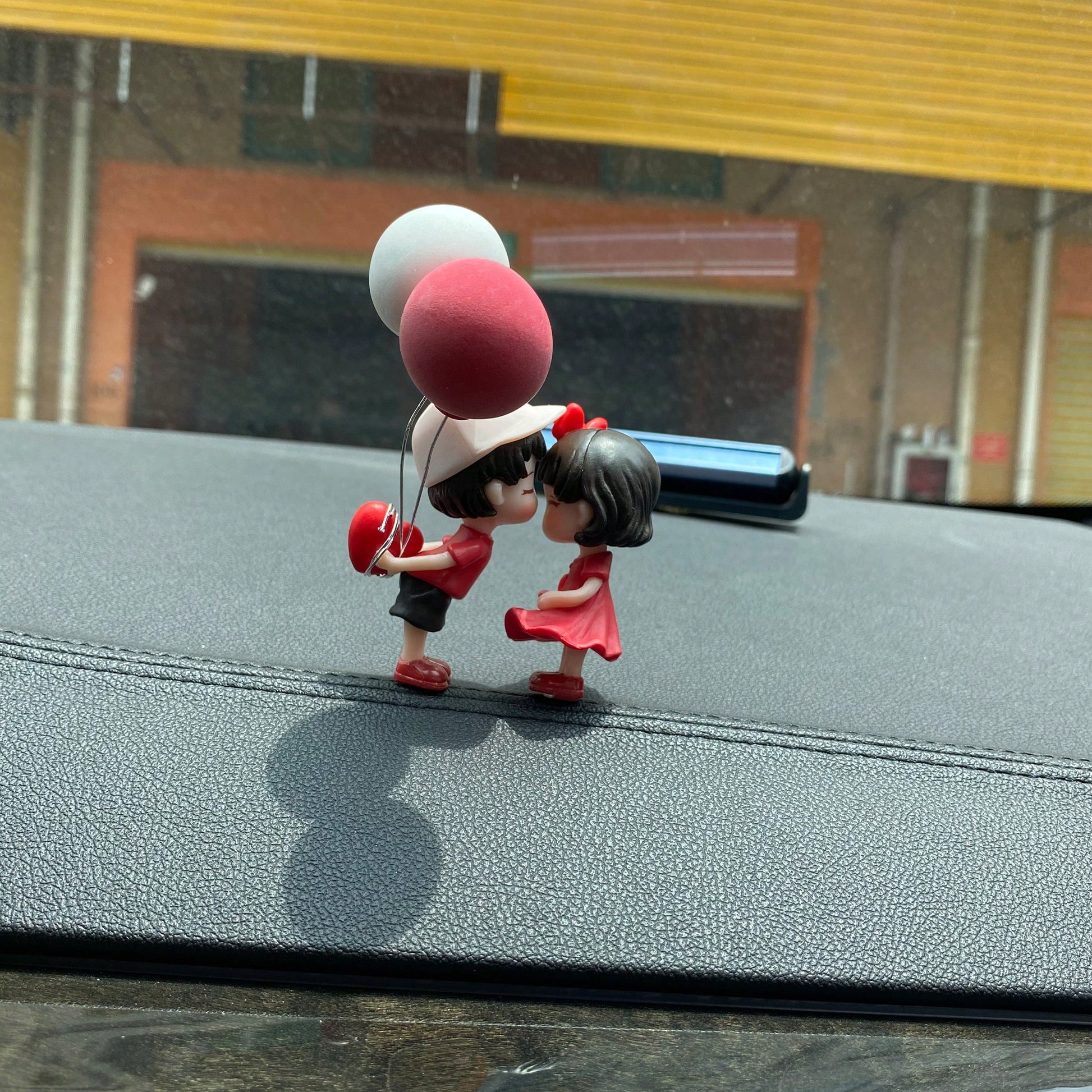 2pcs Cute Couple Doll Car Interior Decorations, For Dashboard, Air Vent, Display Screen