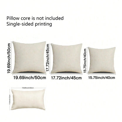 2PCS Decorative Pillow Pillow Cover Black Bohemian Pillowcase Pillow Pillow Cover Pillow Cover Modern Bohemian Farmhouse Outdoor Pillowcase For Sofa Bed Living Room Without Pillow Core On One Side