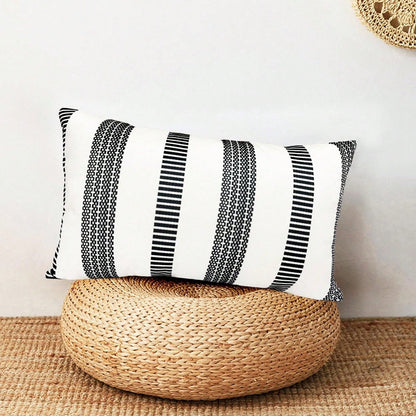2PCS Decorative Pillow Pillow Cover Black Bohemian Pillowcase Pillow Pillow Cover Pillow Cover Modern Bohemian Farmhouse Outdoor Pillowcase For Sofa Bed Living Room Without Pillow Core On One Side