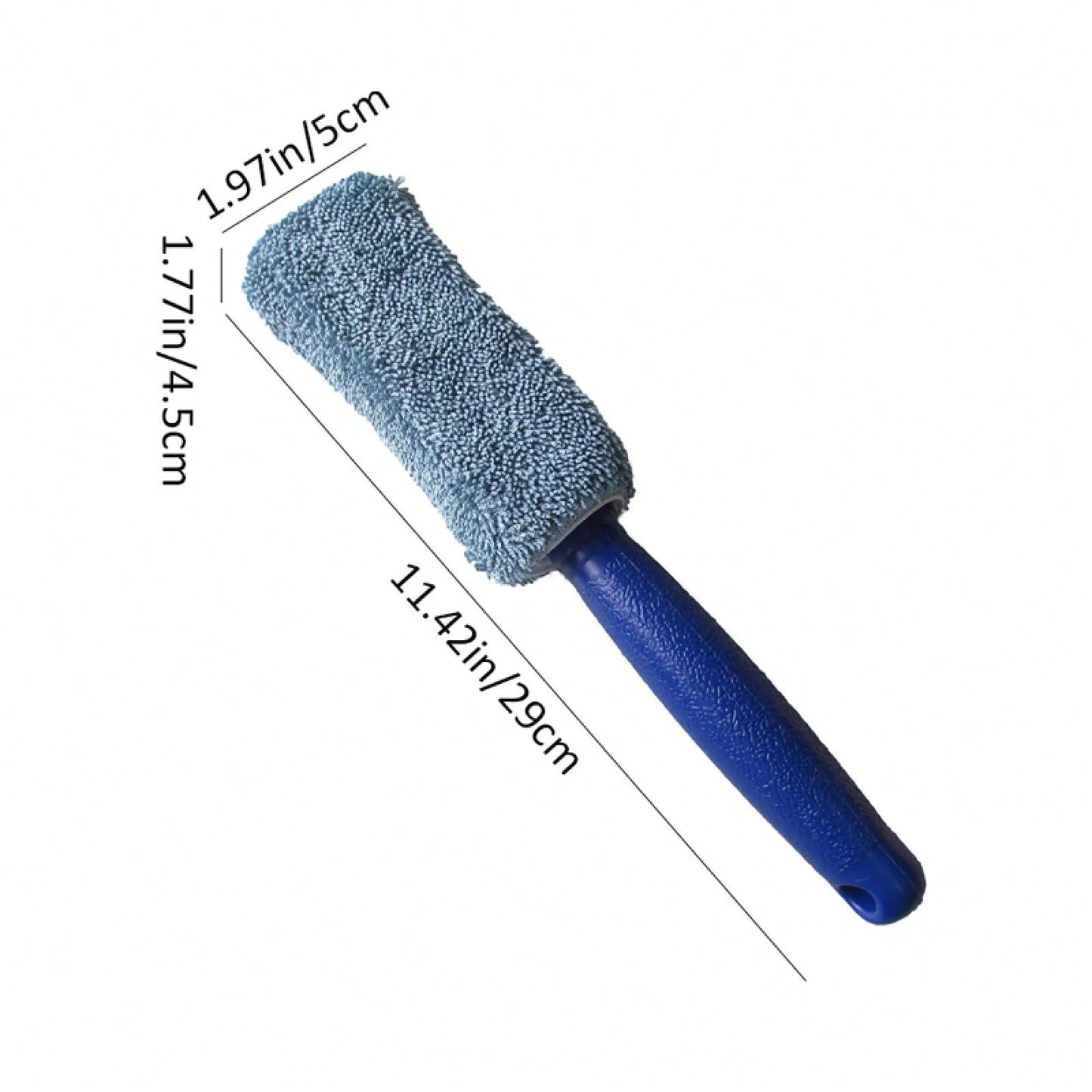 2Pcs Garage Cleaning Tool Brushes, Long Handle Microfiber Wheel Brushes For Car Engine Exhaust Rim Daily Care
