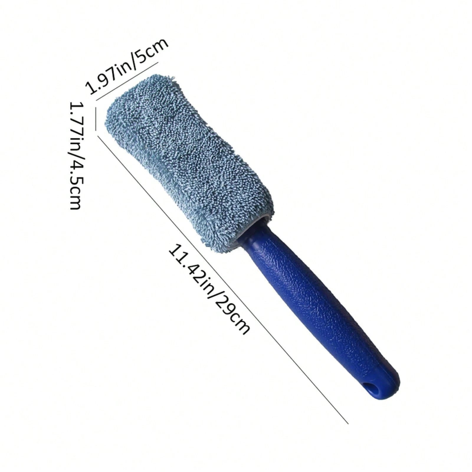 2Pcs Garage Cleaning Tool Brushes, Long Handle Microfiber Wheel Brushes For Car Engine Exhaust Rim Daily Care