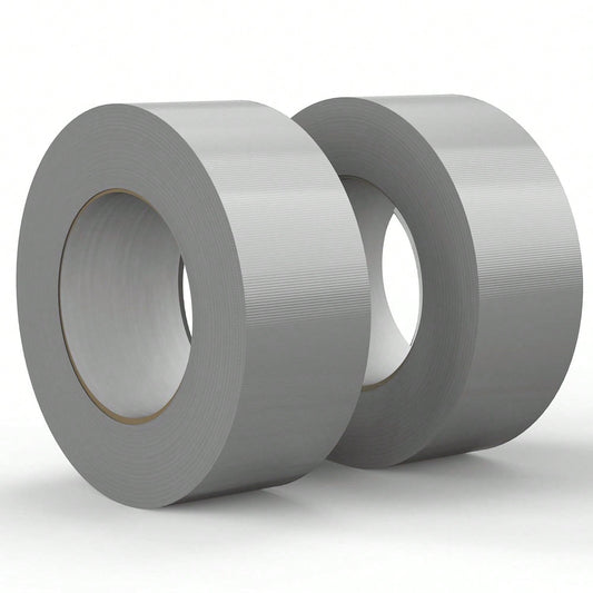 2pcs High Strength Duct Tape, High Viscosity Non-Tear, Hand Tear Residue-Free, Heat Resistant, Suitable For Pipe Repair, Sealing, Packaging, Carpet Anti-Slip, General Home & Industrial Use