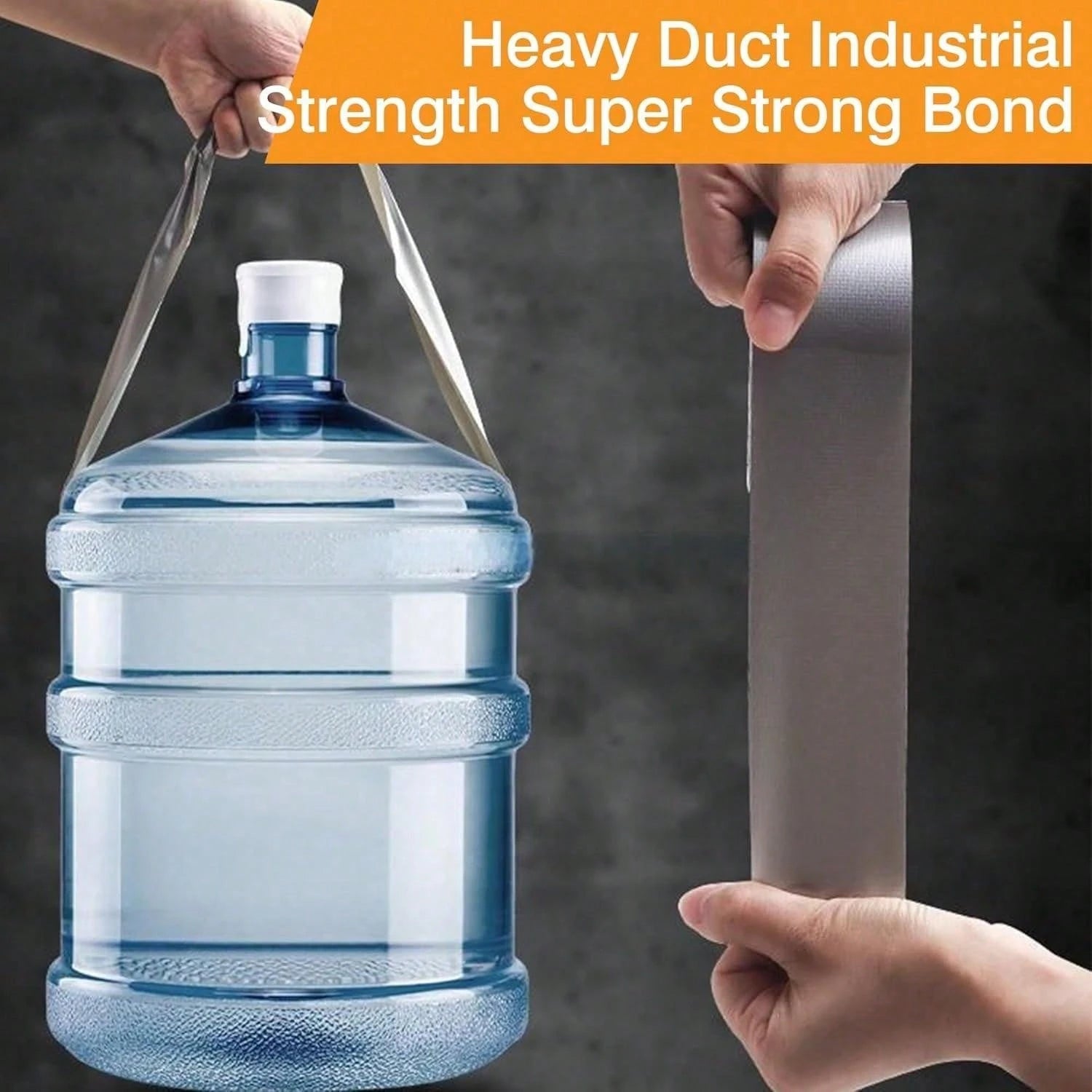 2pcs High Strength Duct Tape, High Viscosity Non-Tear, Hand Tear Residue-Free, Heat Resistant, Suitable For Pipe Repair, Sealing, Packaging, Carpet Anti-Slip, General Home & Industrial Use