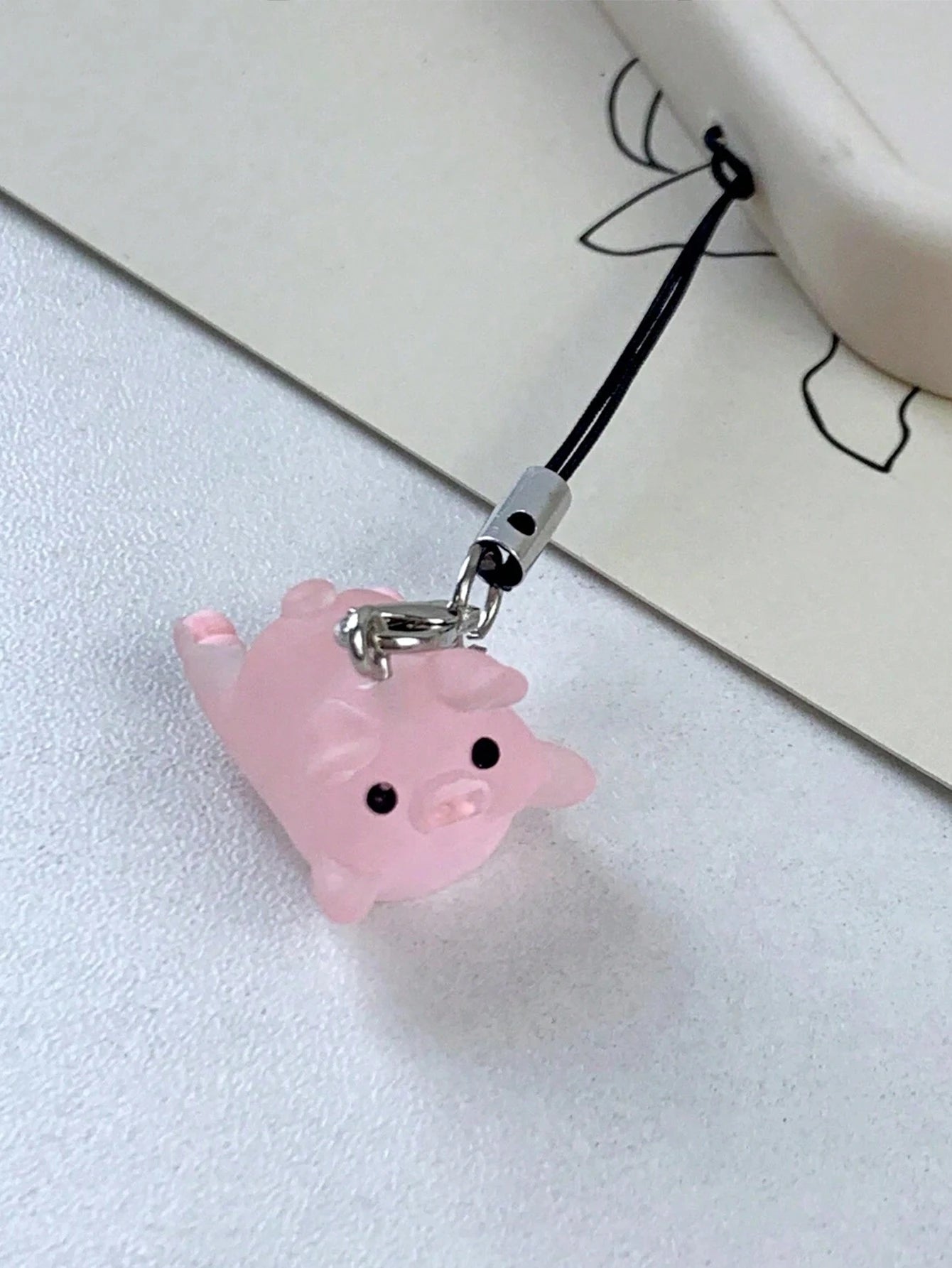 2pcs Lovely Pig Shaped Phone Lanyard Suitable For Phones, Bags And Keys Gifts For Mother, Family, Friends, Birthday, Holiday Phone Charm, Phone Chain