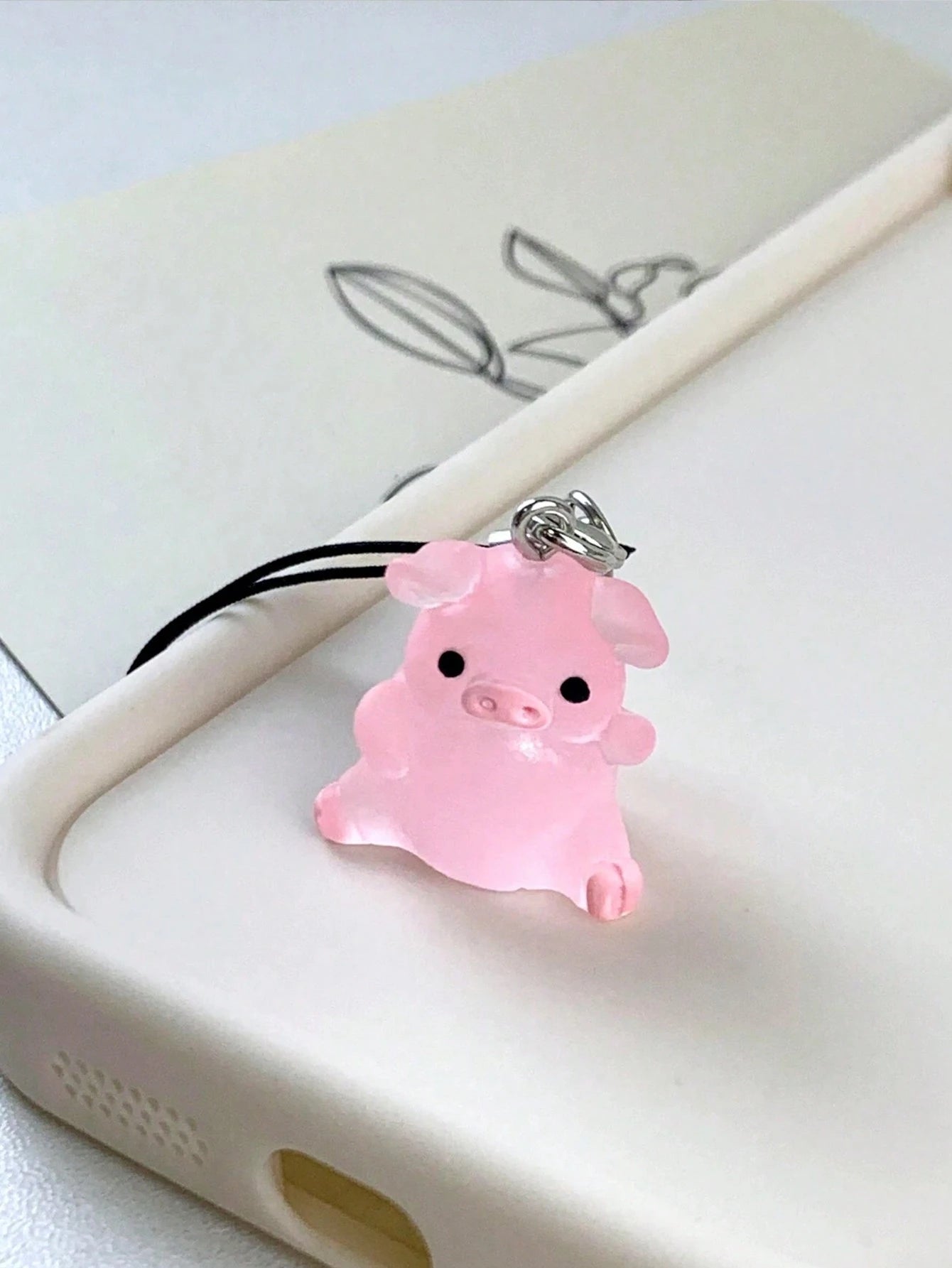 2pcs Lovely Pig Shaped Phone Lanyard Suitable For Phones, Bags And Keys Gifts For Mother, Family, Friends, Birthday, Holiday Phone Charm, Phone Chain