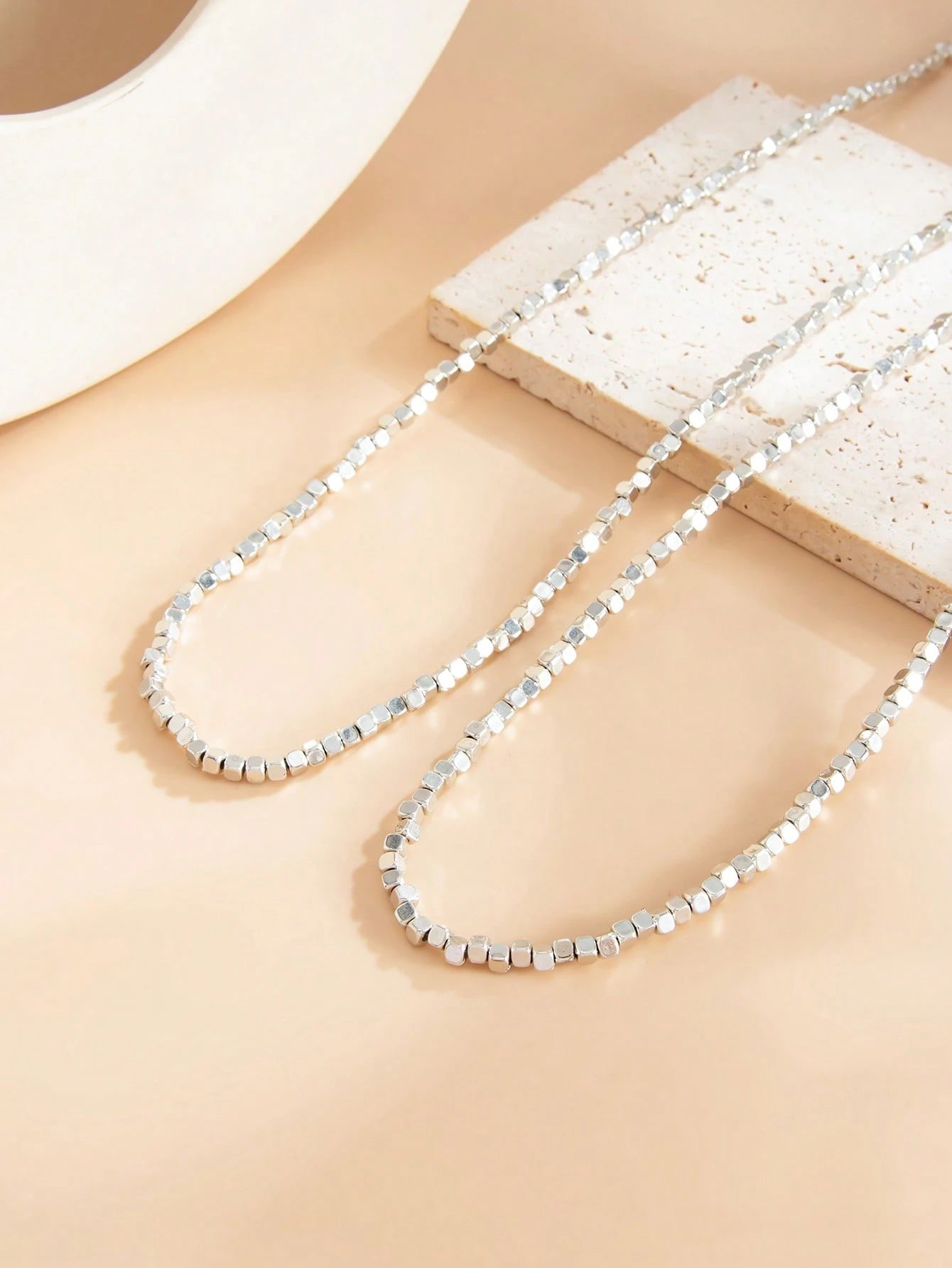 2pcs Multi-Layer Beaded Sexy Silver & Gold Waist Chain, Adjustable Bikini Waist Belt Body Jewelry, Women's Summer Beach Party Accessory