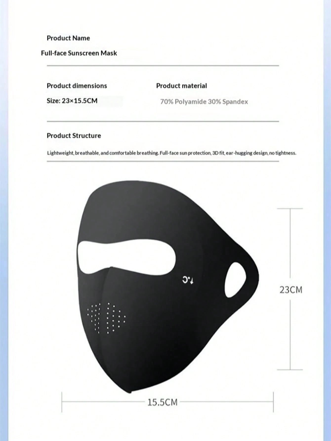 2pcs New Arrival Bestselling Summer UV Protection Full Face Gini Sun Protection Mask Face Cover Sunshade Special For Outdoor Cycling Breathable Ice-Cool For Summer