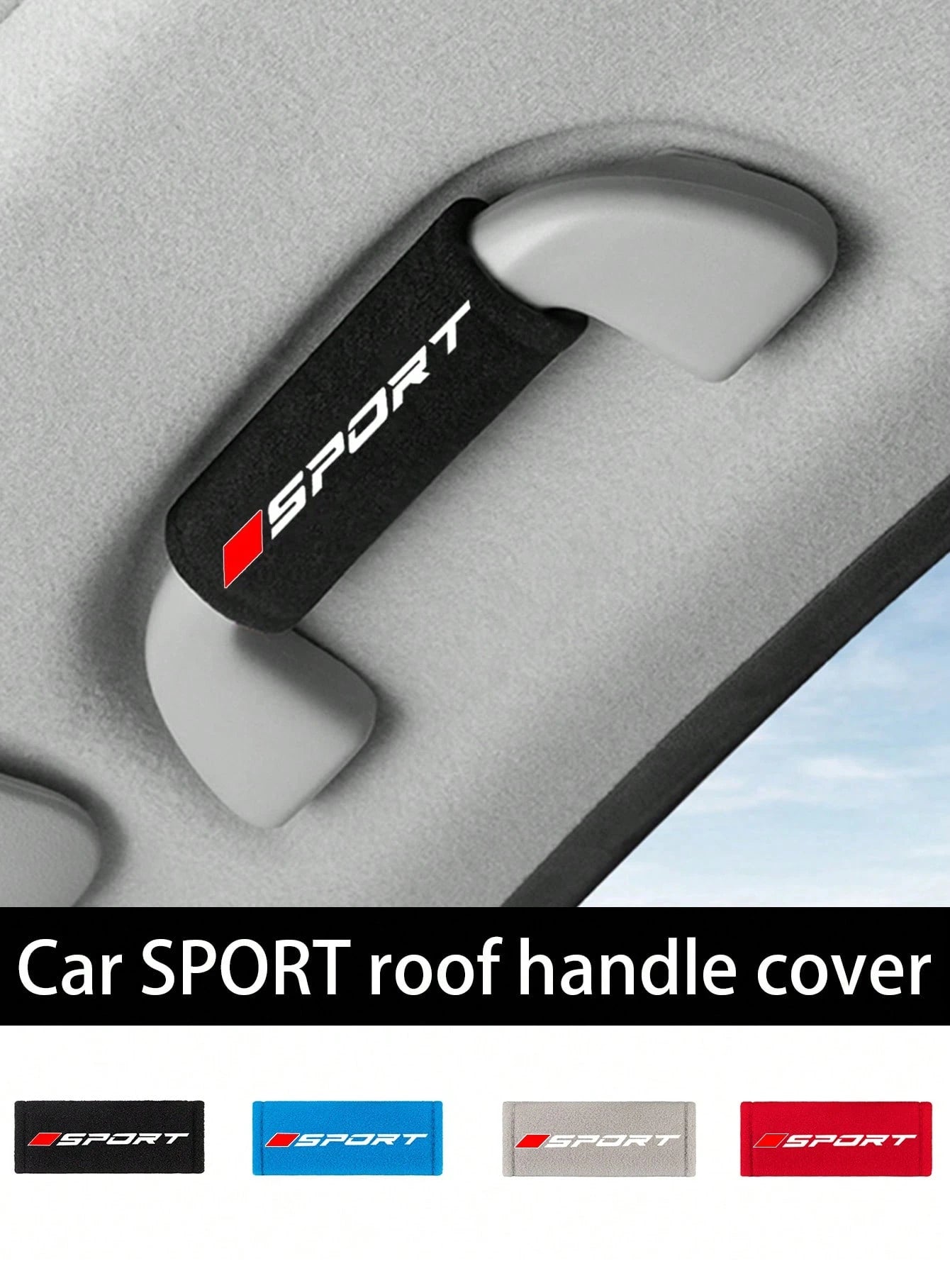 2Pcs Plush Car Door Handle Protector, Universal Fit Car Armrest Cover Grip