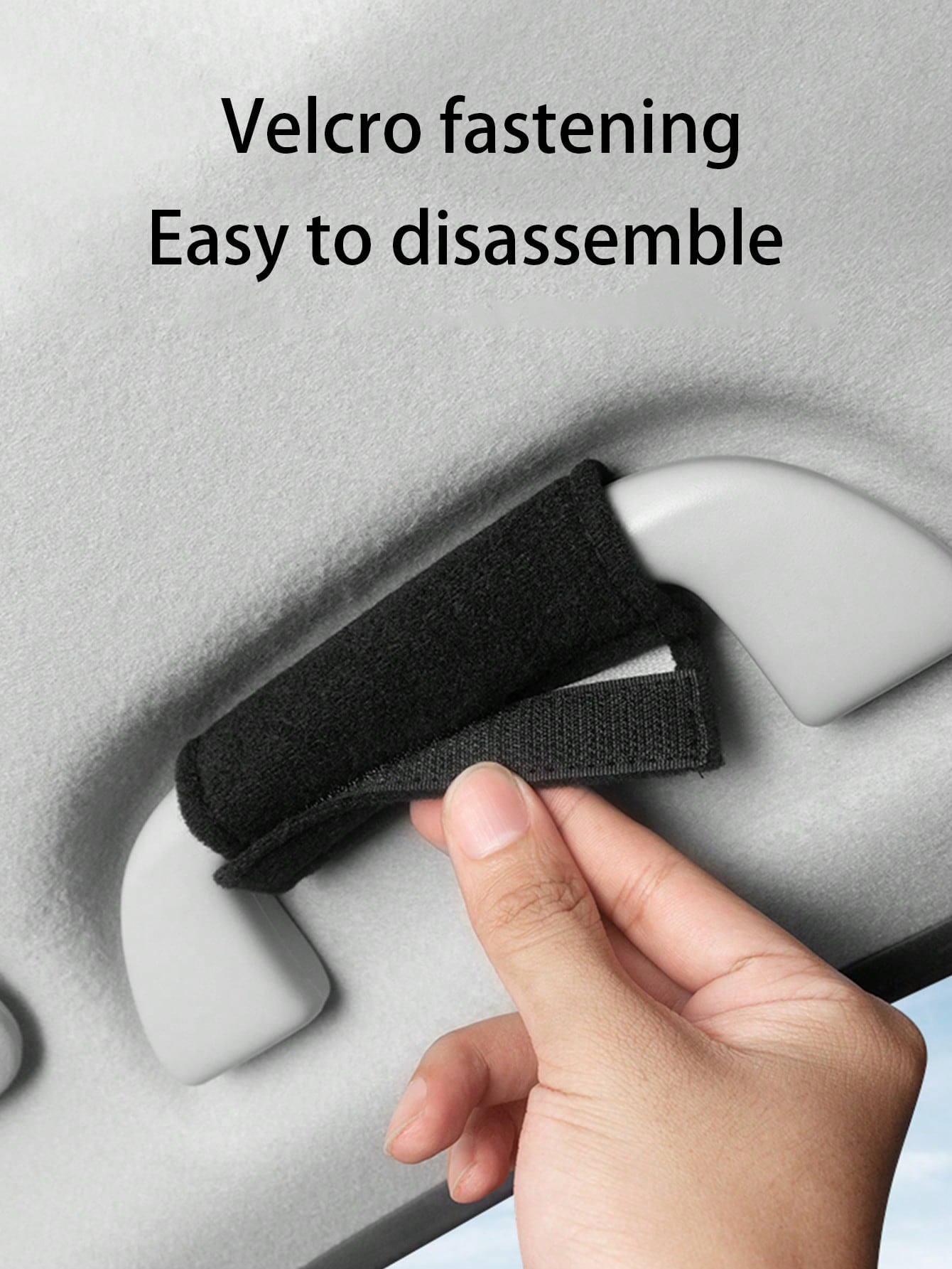 2Pcs Plush Car Door Handle Protector, Universal Fit Car Armrest Cover Grip