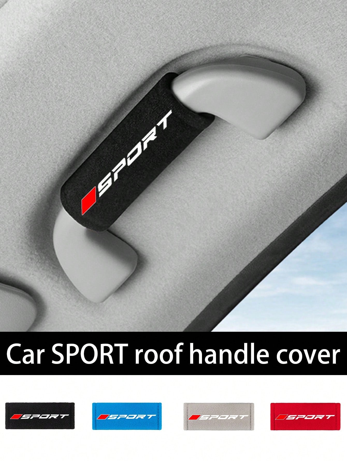 2Pcs Plush Car Door Handle Protector, Universal Fit Car Armrest Cover Grip
