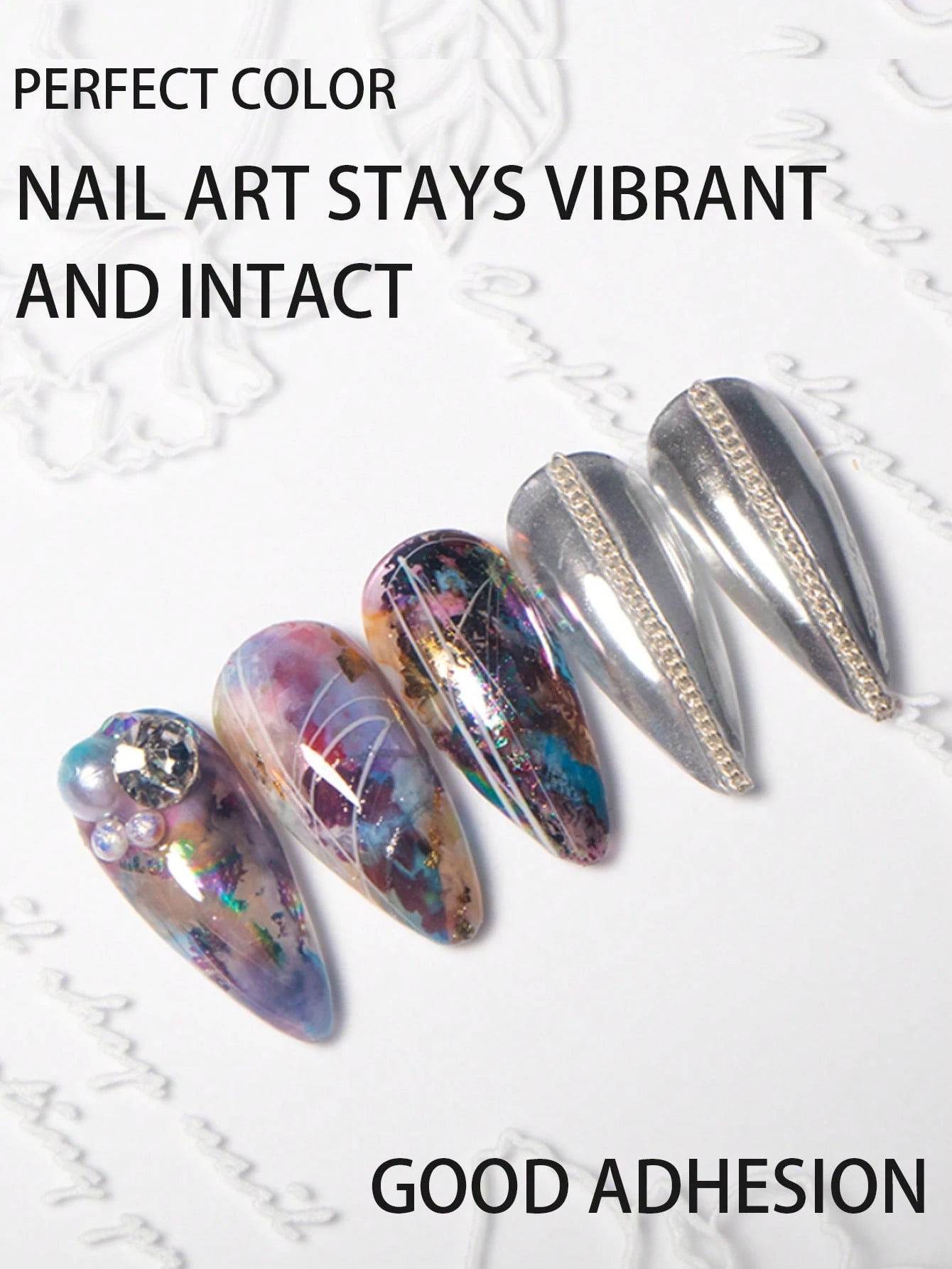 2pcs/Set Perfect Color Nail Foil Paper, Suitable For Foil Stickers, Nail Gel, Foil Transfer Gel, 12ml Transfer Gel, Essential For Nail Art DIY Enthusiasts, Requires LED Lamp, Removable Nails