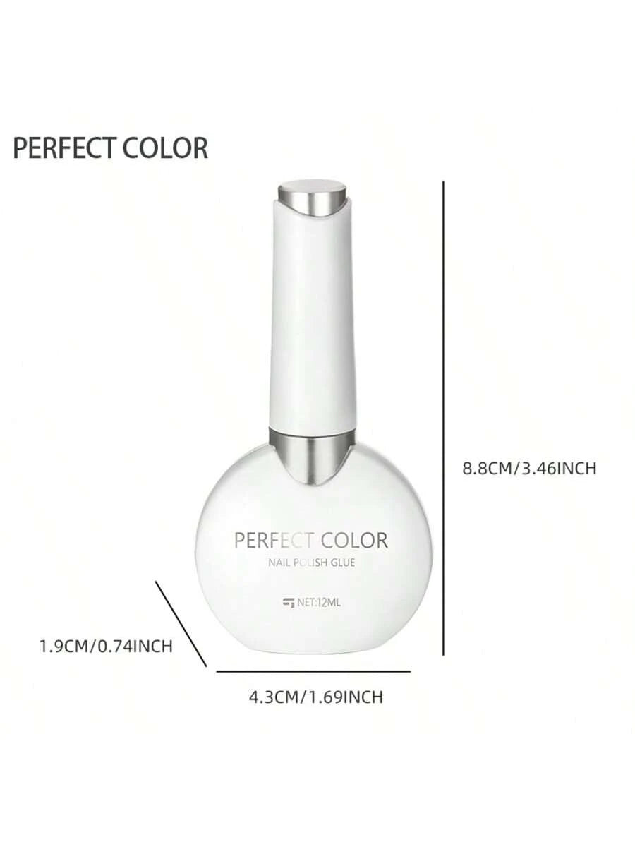2pcs/Set Perfect Color Nail Foil Paper, Suitable For Foil Stickers, Nail Gel, Foil Transfer Gel, 12ml Transfer Gel, Essential For Nail Art DIY Enthusiasts, Requires LED Lamp, Removable Nails