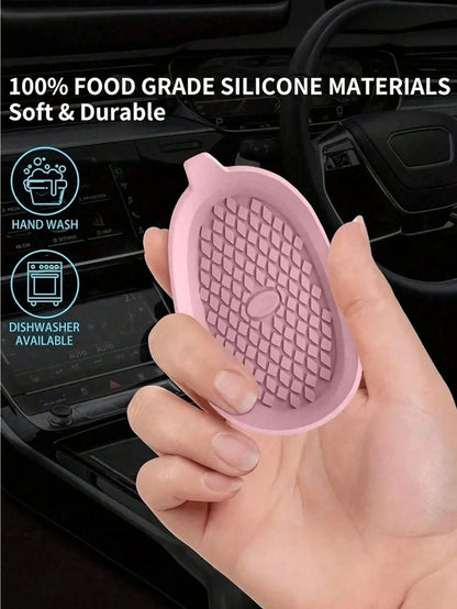2pcs Silicone Cup Holder Mats With Anti-Slip Pad- Car Accessories- Durable Interior Decor- Automotive Decoration