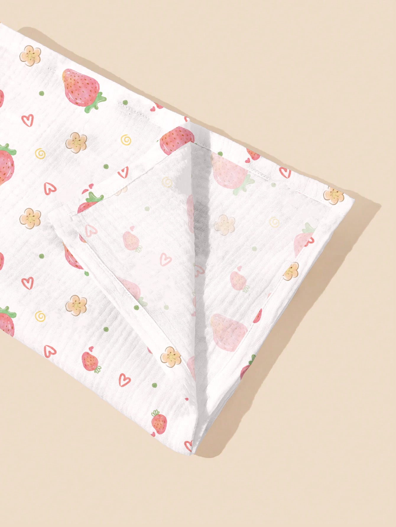 2pcs Soft Cotton Gauze Swaddle Blankets, Breathable Lightweight Suitable For Newborn & Infant Baby Boys Girls Cartoon Pattern