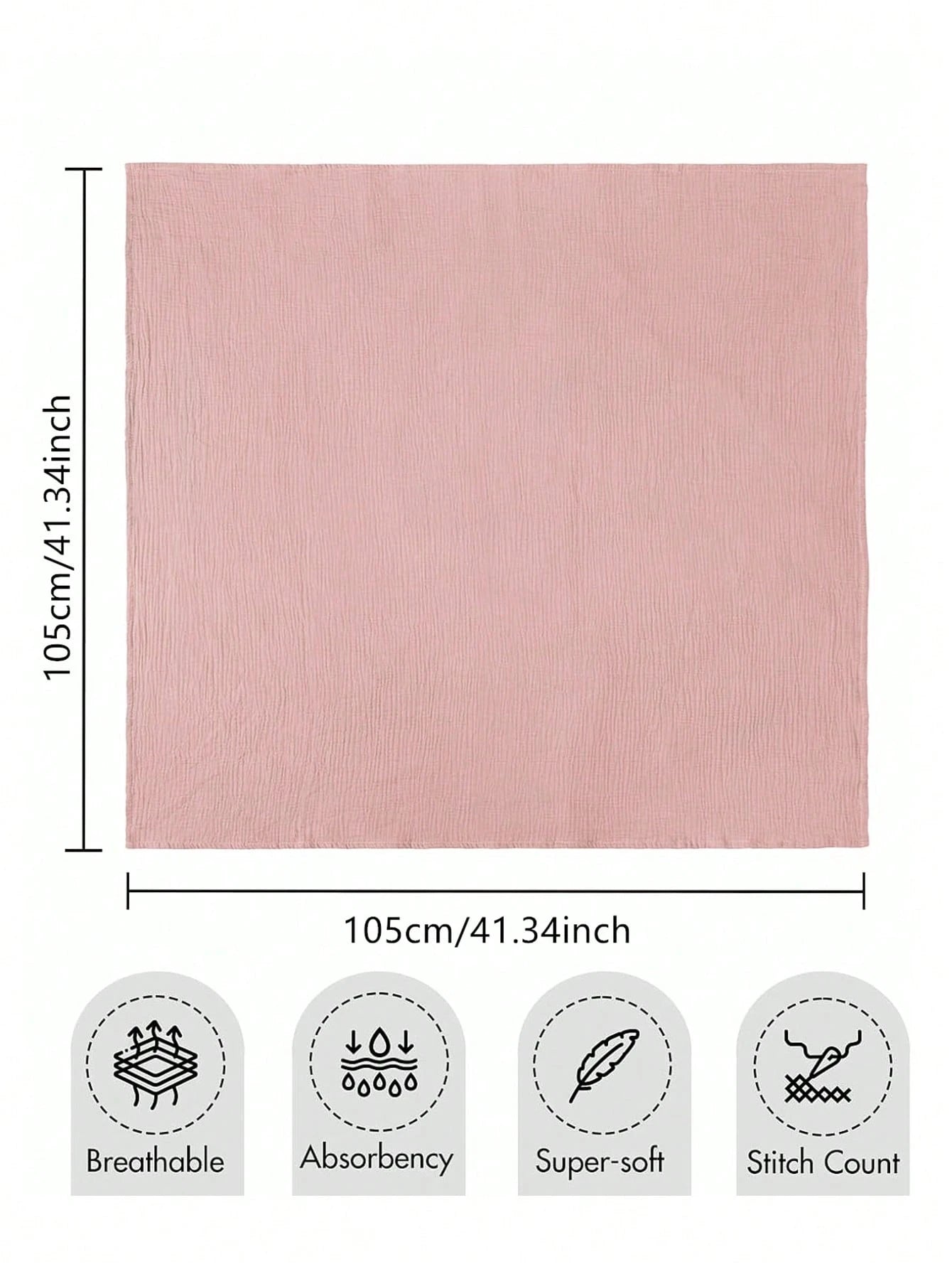 2pcs Soft Cotton Gauze Swaddle Blankets, Breathable Lightweight Suitable For Newborn & Infant Baby Boys Girls Cartoon Pattern