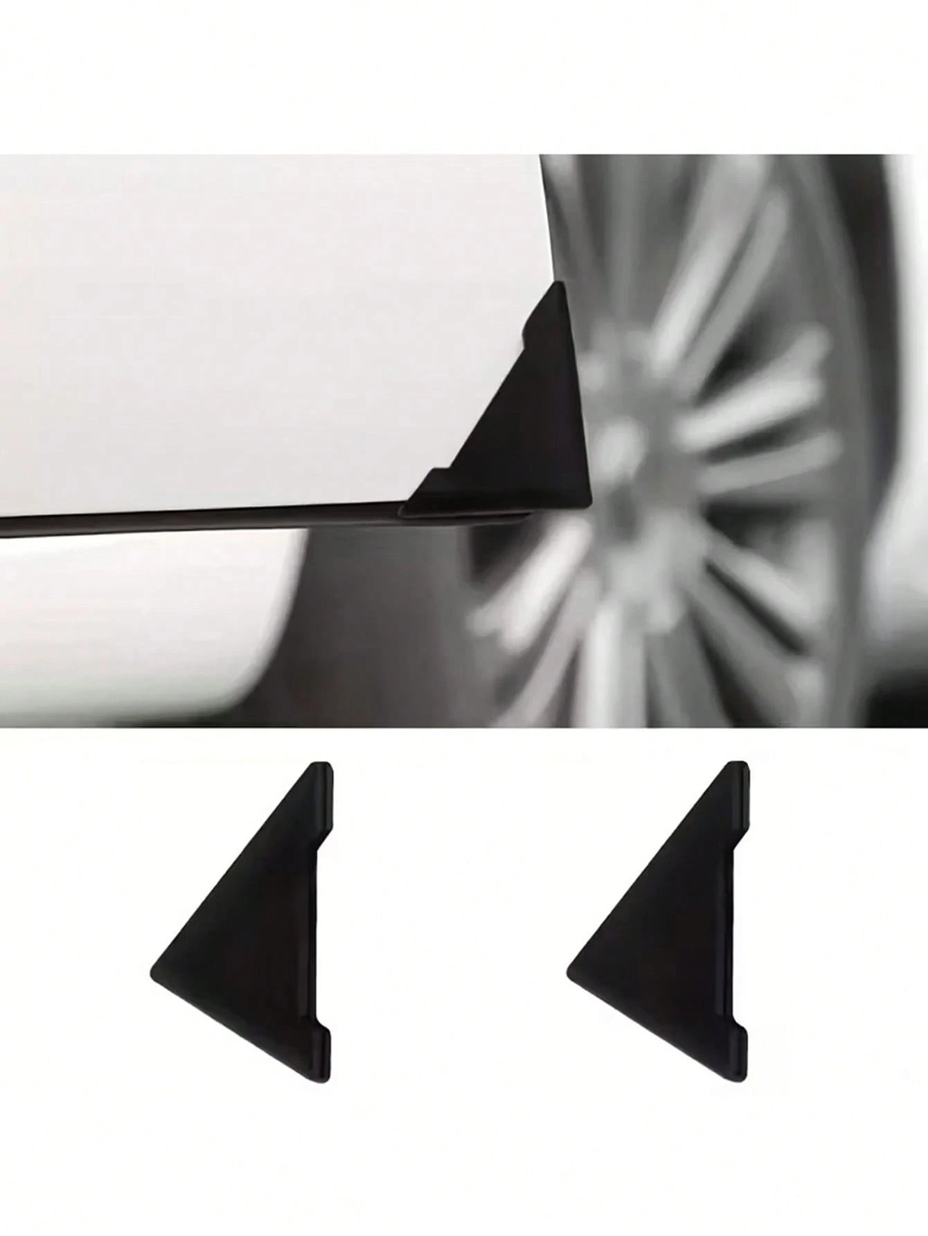 2pcs Universal Car Door Edge Guards, Sports Pattern Scratch Protector Bumper Cover, Easy Installation PVC Material, For Vehicle Door Protection