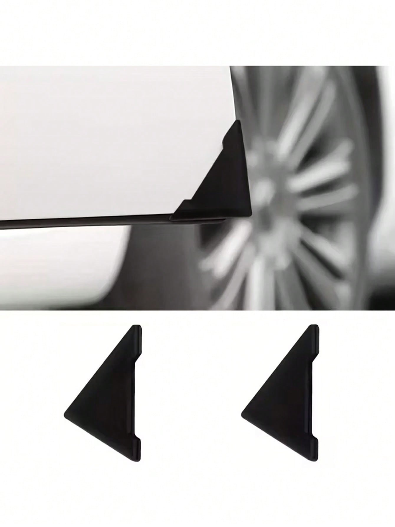 2pcs Universal Car Door Edge Guards, Sports Pattern Scratch Protector Bumper Cover, Easy Installation PVC Material, For Vehicle Door Protection