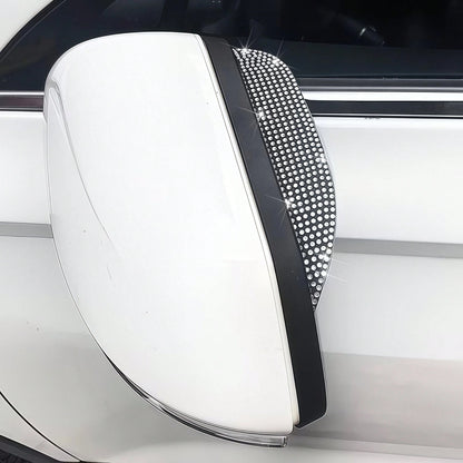 2pcs Universal Car Rearview Mirror Rain Visor Rain Guard Rain Shield Snow Guard Window Visor