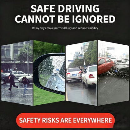 2pcs Universal Car Rearview Mirror Rain Visor Rain Guard Rain Shield Snow Guard Window Visor