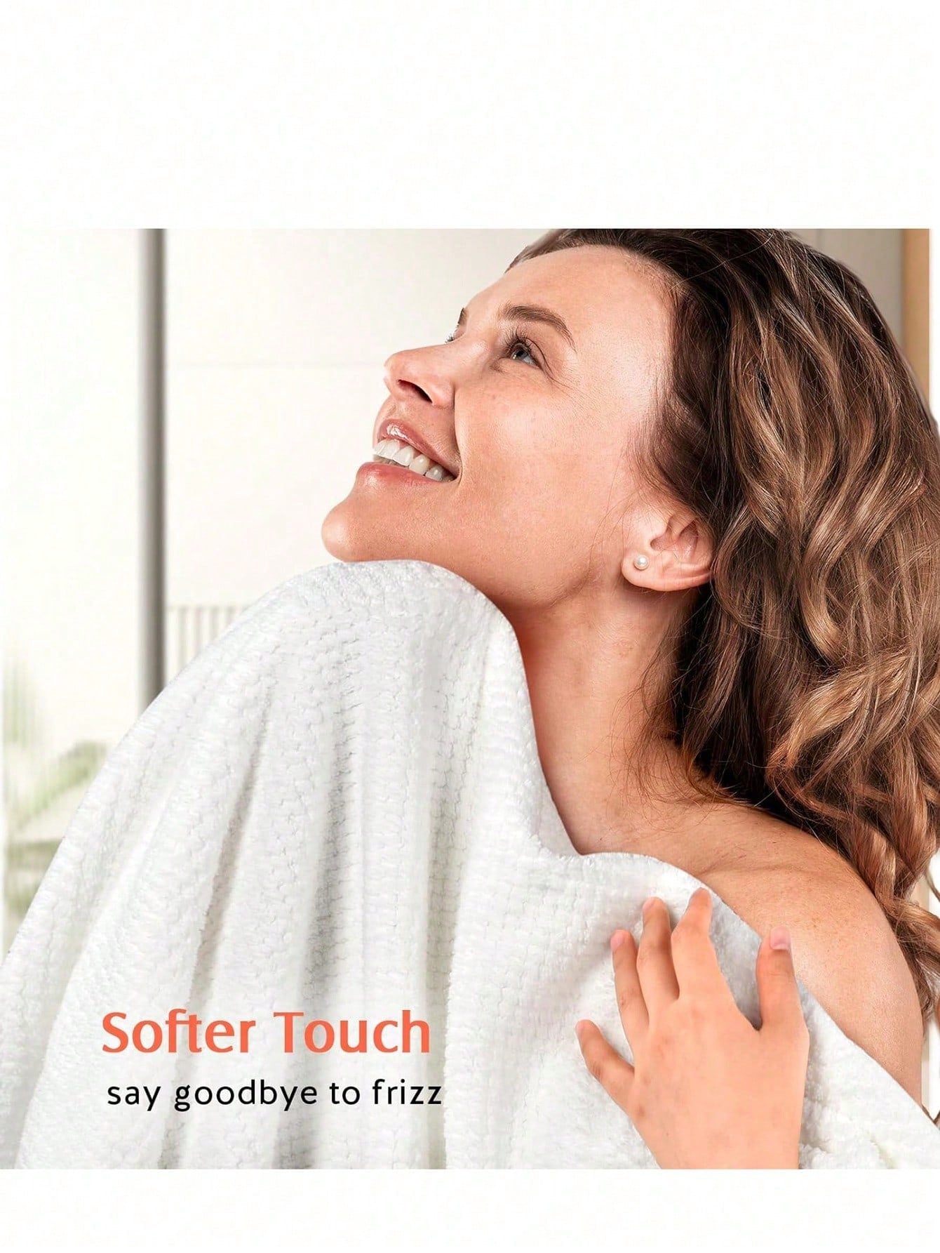 2pcs Women's Microfiber Hair Towel Wrap, Super Absorbent Quick Dry Hair Towel, Suitable For All Hair Types, Anti-Frizz, Large Size With Button Hair Drying Towel