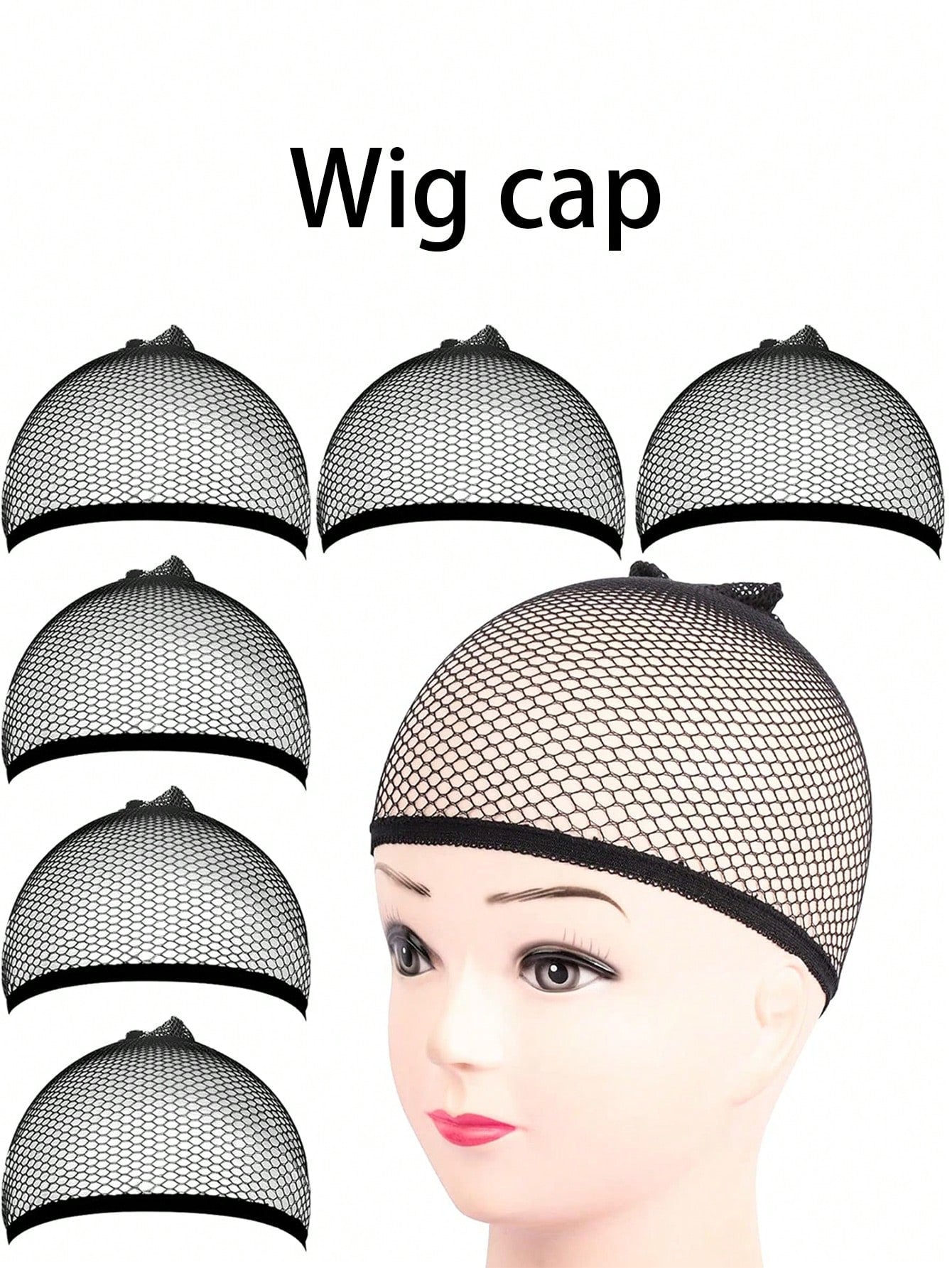 3/2/1pc Invisible Wig Headband, Wig Cap Fixing Sleeve, Suitable For Various Head Shapes. Mesh Sock Cap, Wig Hairnet, Non-Slip Breathable Elastic Hairnet, Stretchable High Elasticity Hairnet, Wig Acces